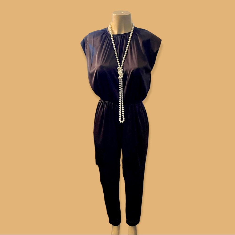 Satin Black jumpsuit ( I only have black left)